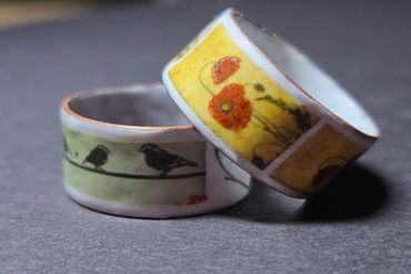 Enamel Legend Ring, handcrafted and fun to wear. $45.00 USA Dollars