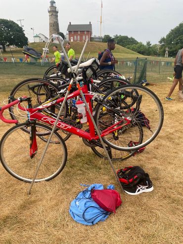 bikes racked