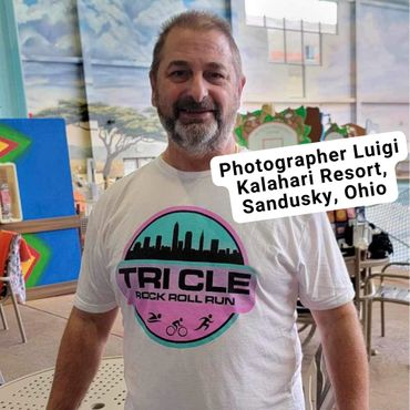 Photographer Luigi wearing his Tri CLE shirt #tricleshirtsinthewild
