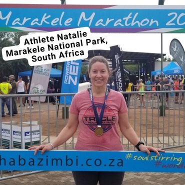 Participant Natalie wearing her Tri CLE shirt #tricleshirtsinthewild