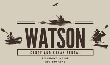 Watson Kayak and Canoe rental to explore Swan Island Richmond Maine.  Kennebec River