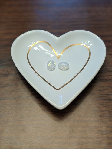 Opalescent Flecks with a touch of pearl shimmer.