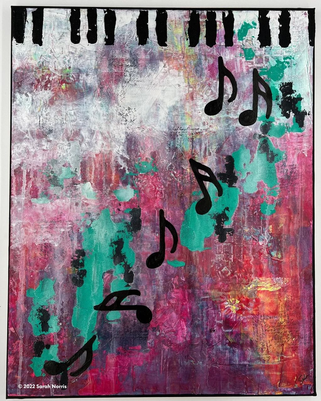 Above the Note
22 by 28 inch Original Mixed Media on Canvas