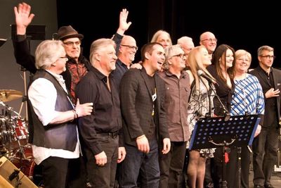 Finale bow from Reock & Roll Aja show ash the Kelsey theatre.