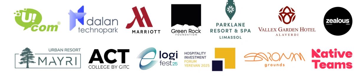 Collection of various company and organization logos.