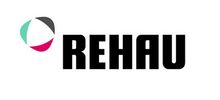 Logo of REHAU with a colorful abstract symbol.