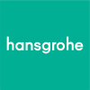 Hansgrohe logo on teal background.