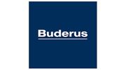 Buderus logo with white text on a blue background.