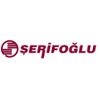 Şerifoğlu logo with maroon text and a circular design.
