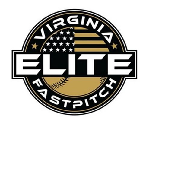Virginia Elite Fastpitch logo with American flag and softball design.