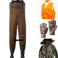 waders camo jacket pants gloves blaze orange 