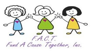 Three stick-figure girls holding hands with hearts on their chests, representing unity.