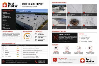 Example of roof health report