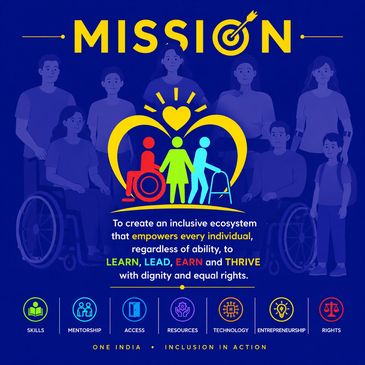 Inclusive mission empowering all individuals with skills, rights, and resources.