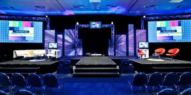 Meeting room stage, corporate event stage, stage backdrop, stage lighting,
corporate stages. gala