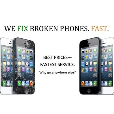 Repairs on All iPhones:
Screens 
Batteries
Charging Ports
Cameras, Microphones and Earpieces
