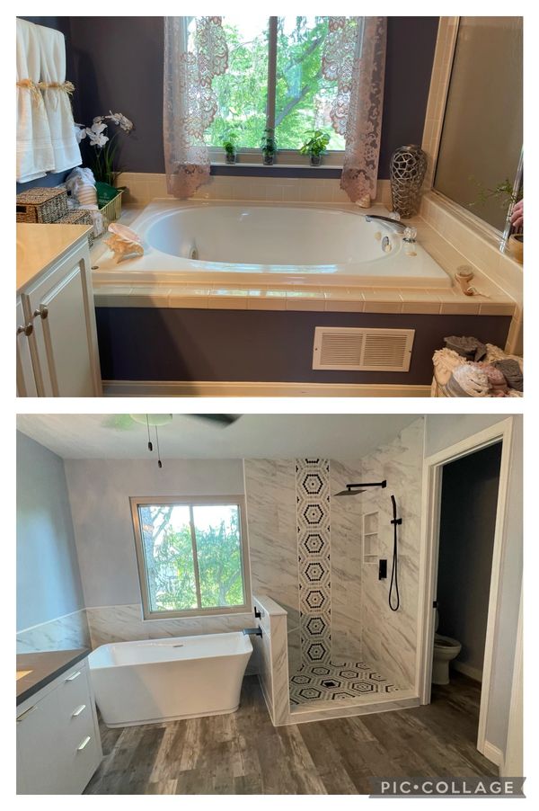 Before & After Bathroom remodel