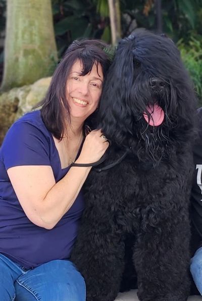 Grim and I at the Royal Canin Dog Show in Florida
