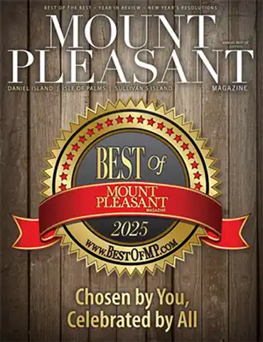 Mount Pleasant magazine Published Photography by Brisson Imagery in Charleston SC
