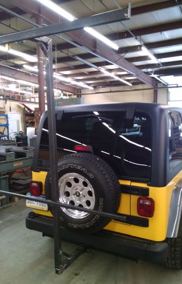 Fits on any Jeep with a 2 inch receiver.