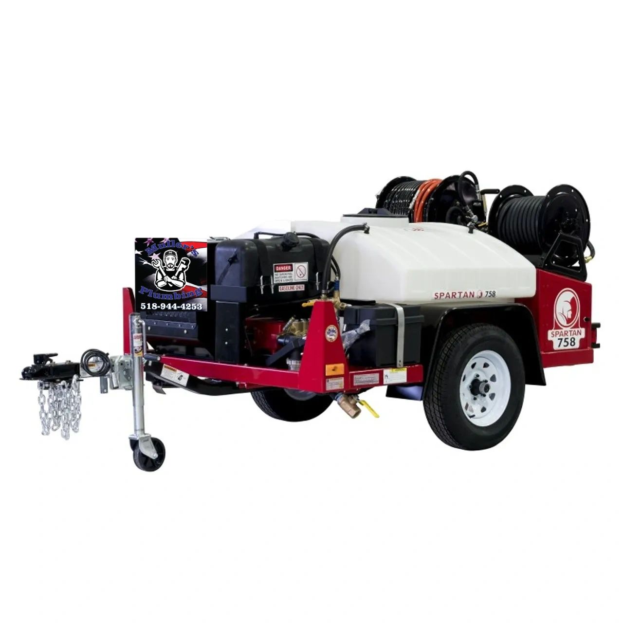 Hydro Jetting, water jetting, sewer jetting, sewer jet by Muller's Plumbing.