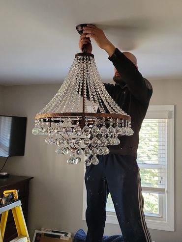 Chandelier Installation