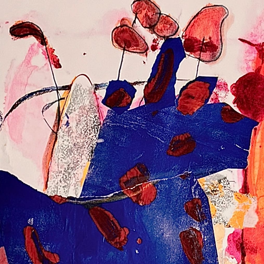 Pink light #ll detail
Collage on paper
13x16”-Framed
$600.00