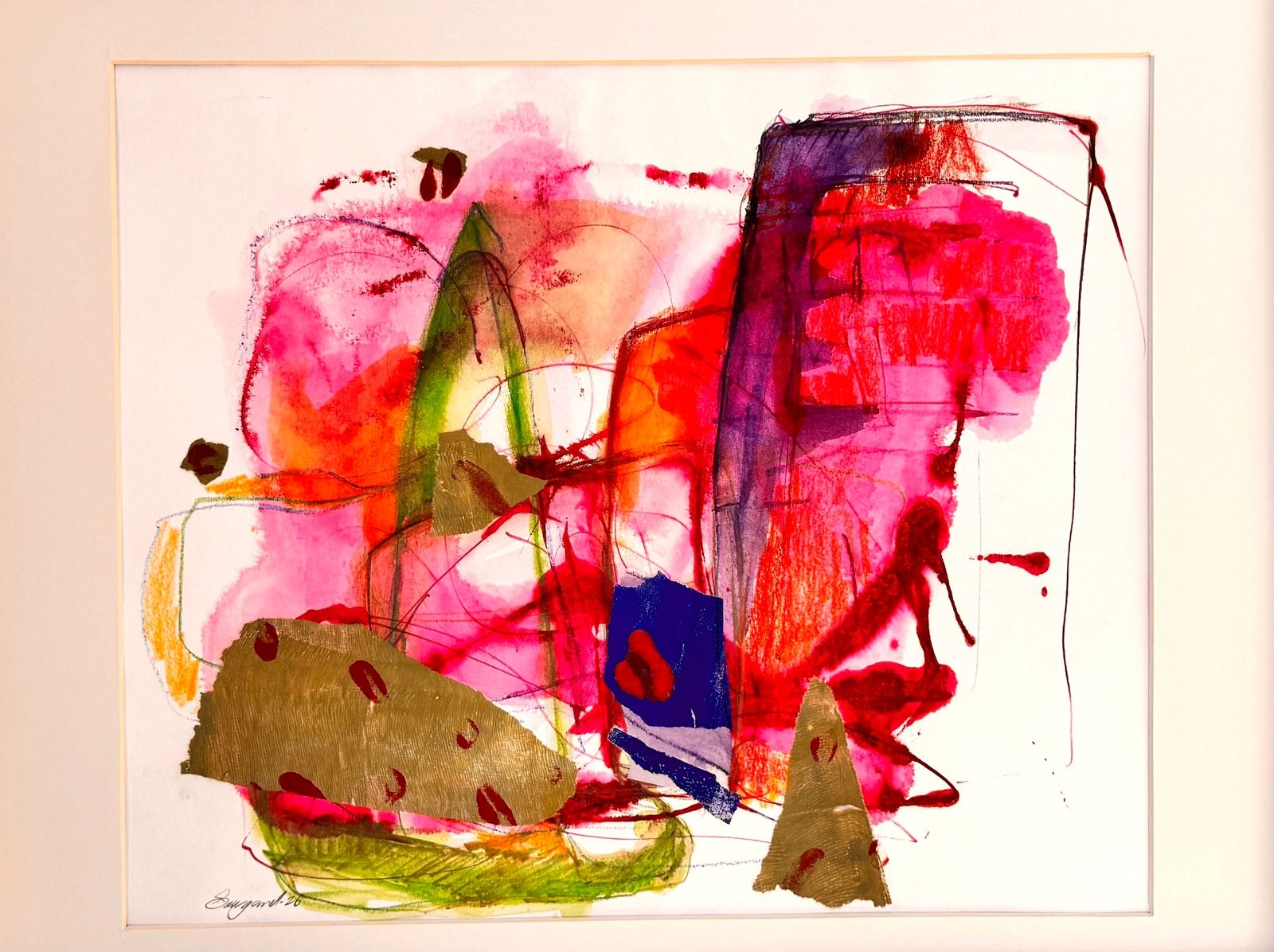 Pink light #l
Collage on paper
13x16”-Framed
$600.00