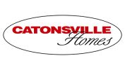 Logo of Catonsville Homes in red and black text inside an oval.