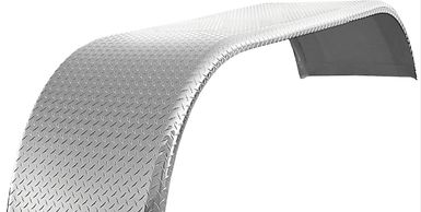 Fender made of checker plate
