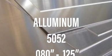 5052 milled aluminum sheets, 1/8", 1/16"