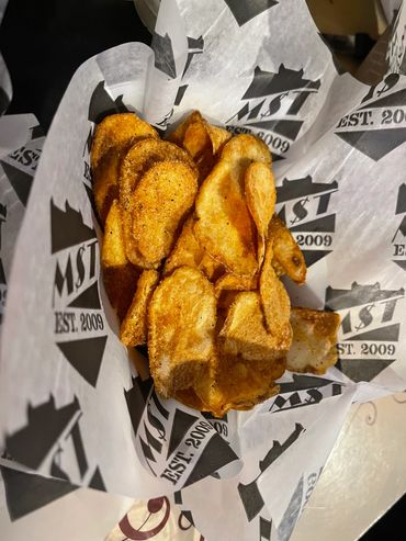 Homemade potato chips