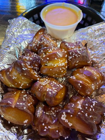 Pretzels with beer cheese.  Excellent.