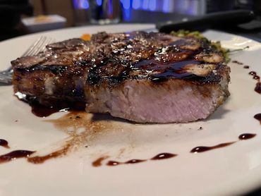 Porterhouse, thick and juicy goodness.