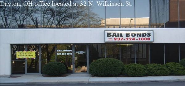 Jeff Brown Bail Bonds at 32 N. Wilkinson closest to the jail and courthouse in downtown Dayton. 