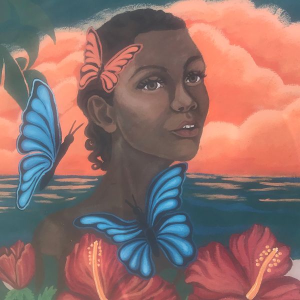 Photograph by A.Cunningham of mural artwork in Philipsburg, Sint Maarten