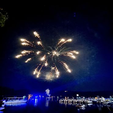 fireworks at the lake