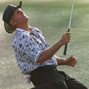 Greg Norman choking at golf