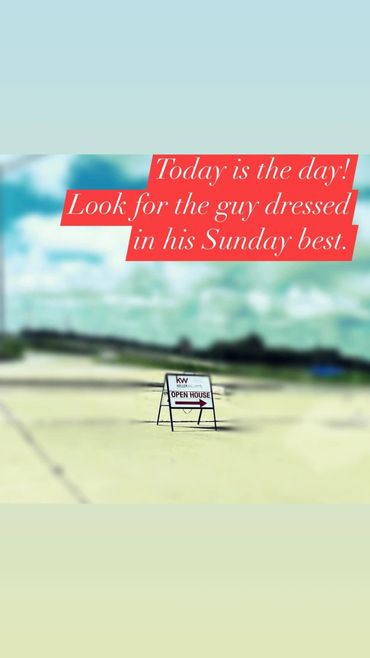 Lone Open House sign