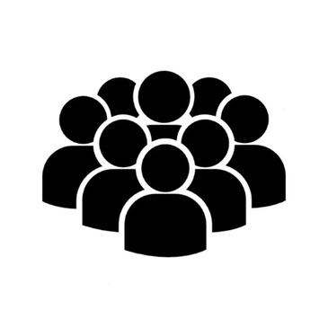 Icon representing a group of people.