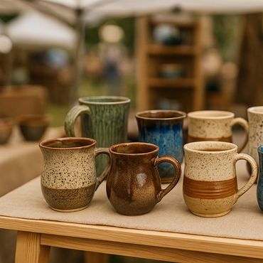 redbud pottery
 mugs for sale