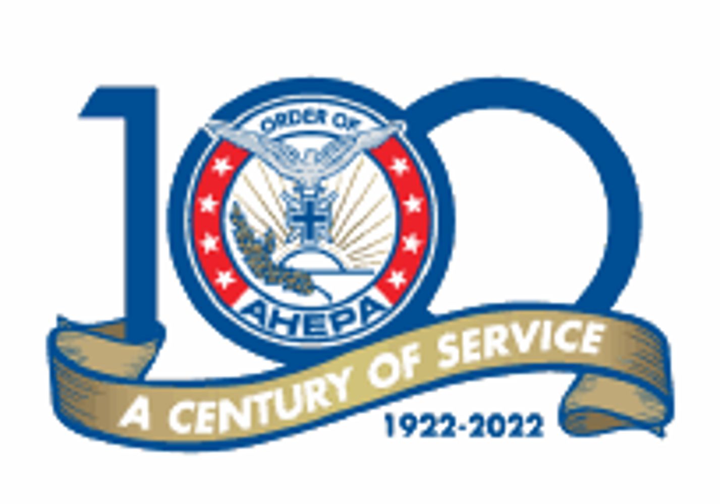 Order of AHEPA 100th Anniversary Logo.
