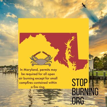 Maryland open burning regulations. Stop Burning.org.