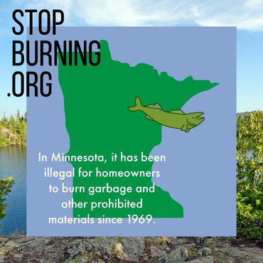 Minnesota open burning regulations. Stop Burning.org.