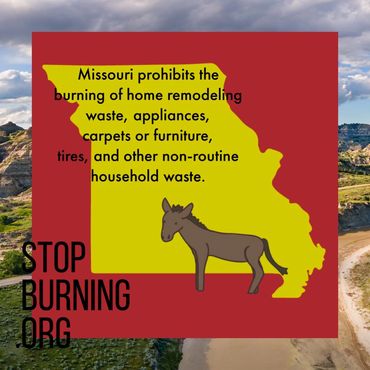 Missouri open burning regulations. Stop Burning.org.