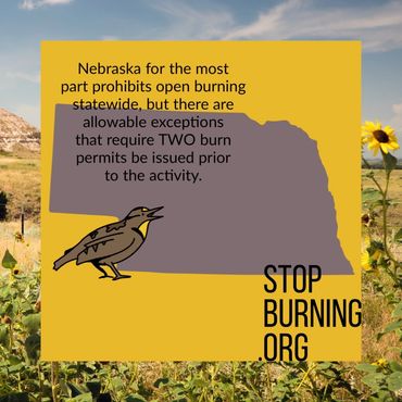 Nebraska open burning regulations. Stop Burning.org.