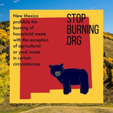 New Mexico open burning regulations. Stop Burning.org.