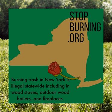 New York open burning regulations. Stop Burning.org.