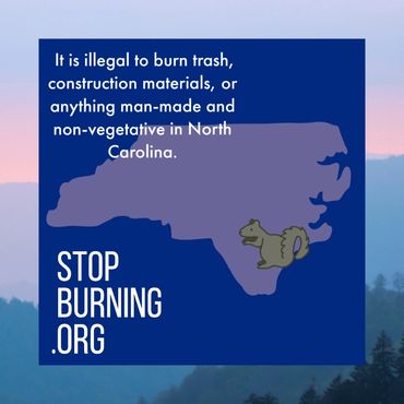 North Carolina open burning regulations. Stop Burning.org.