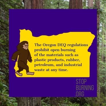 Oregon open burning regulations. Stop Burning.org.